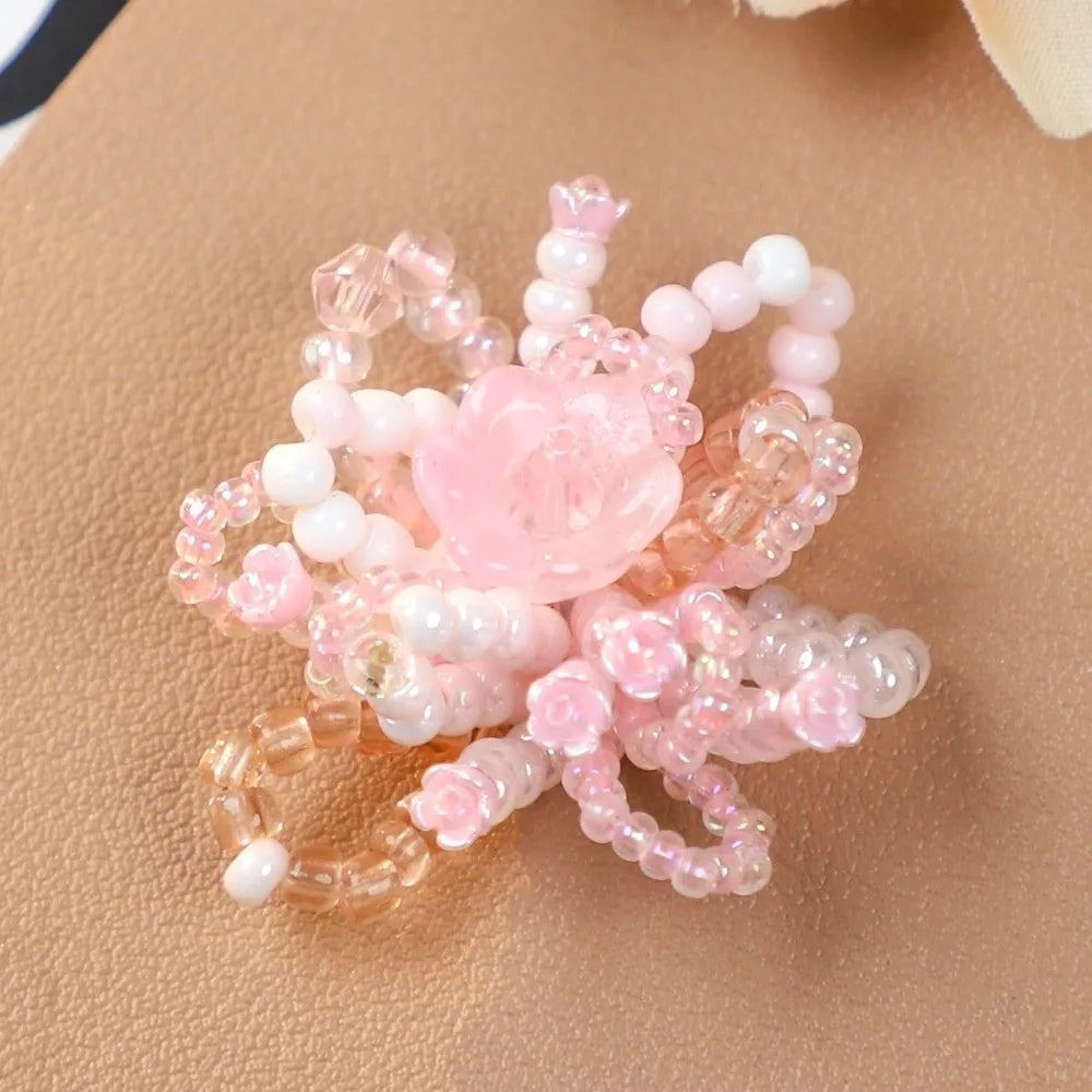 Beaded Lily of the Valley Flower Cluster DIY Earring Patches (2 Pc)
