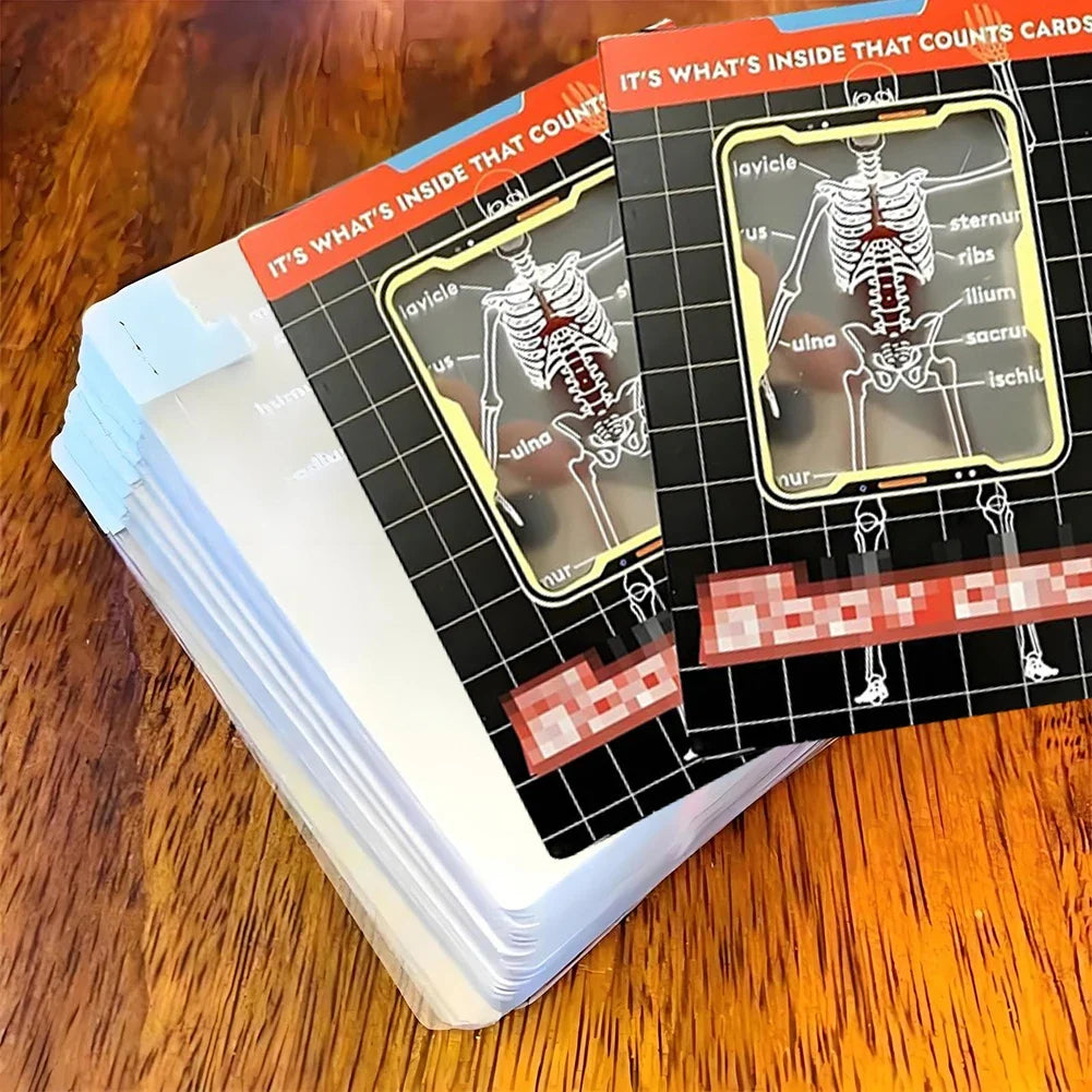Human Anatomy Transparent Playing Cards – 3D Body Deck