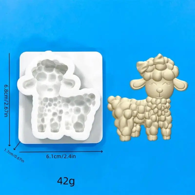 Sheep Silicone Candle Mold – DIY Resin, Soap & Plaster Craft