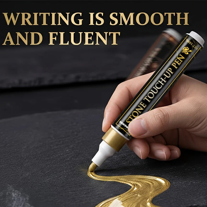 Golden Tombstone Marker Pen – Weather-Resistant Stone Restorer