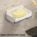 No-Drill Wall Mounted Soap Dish with Self-Draining Tray