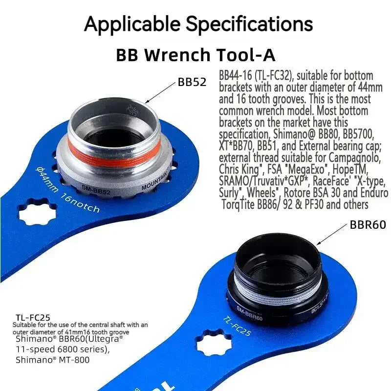 TOOPRE 44mm 46mm Bottom Bracket Wrench BB Tool DUB BBR60