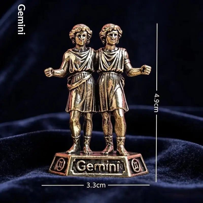 Vintage Metal Zodiac Figurine Sculpture | Home Decor & Gift