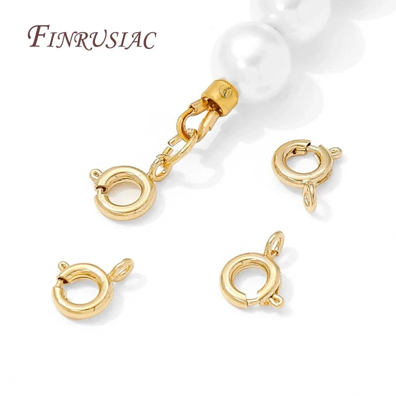 14K Gold Plated Lobster Clasp with Extension Chain | DIY Jewelry
