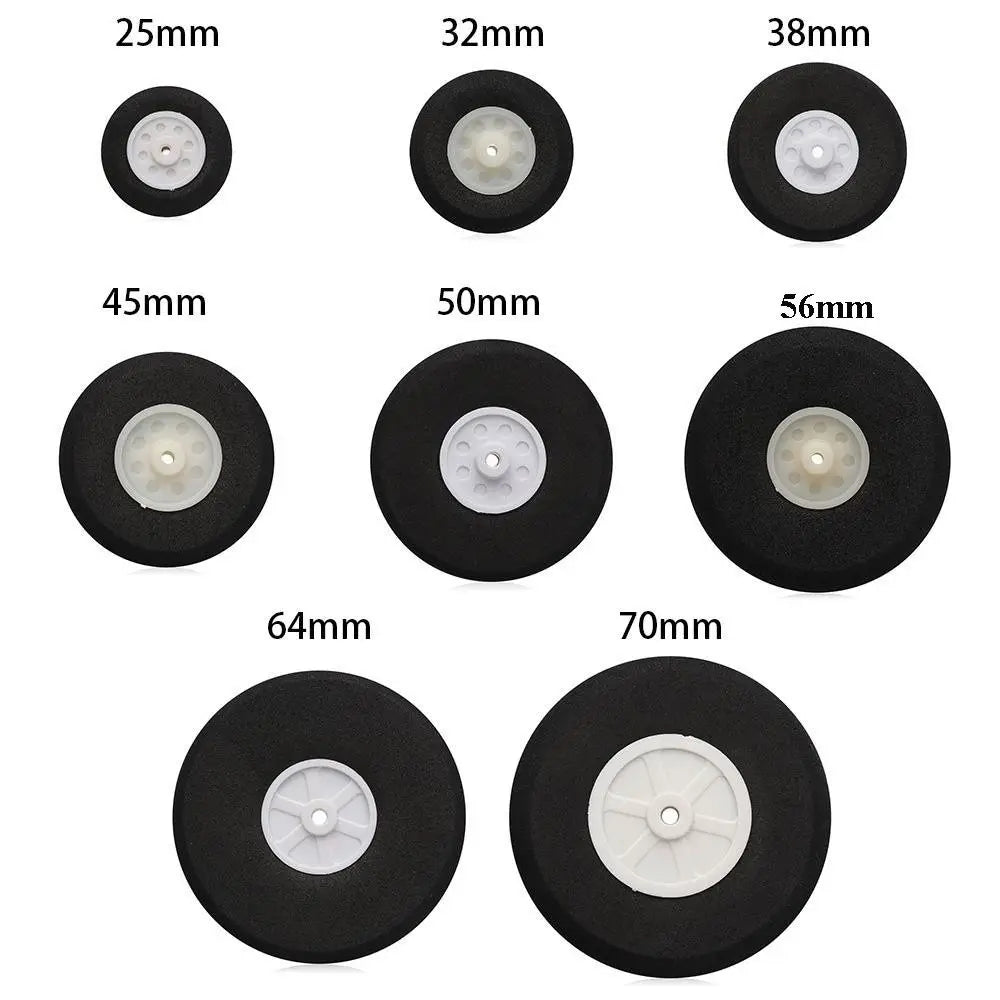 4pcs EVA Sponge Wheels 25–76mm DIY RC Plane Aircraft Parts