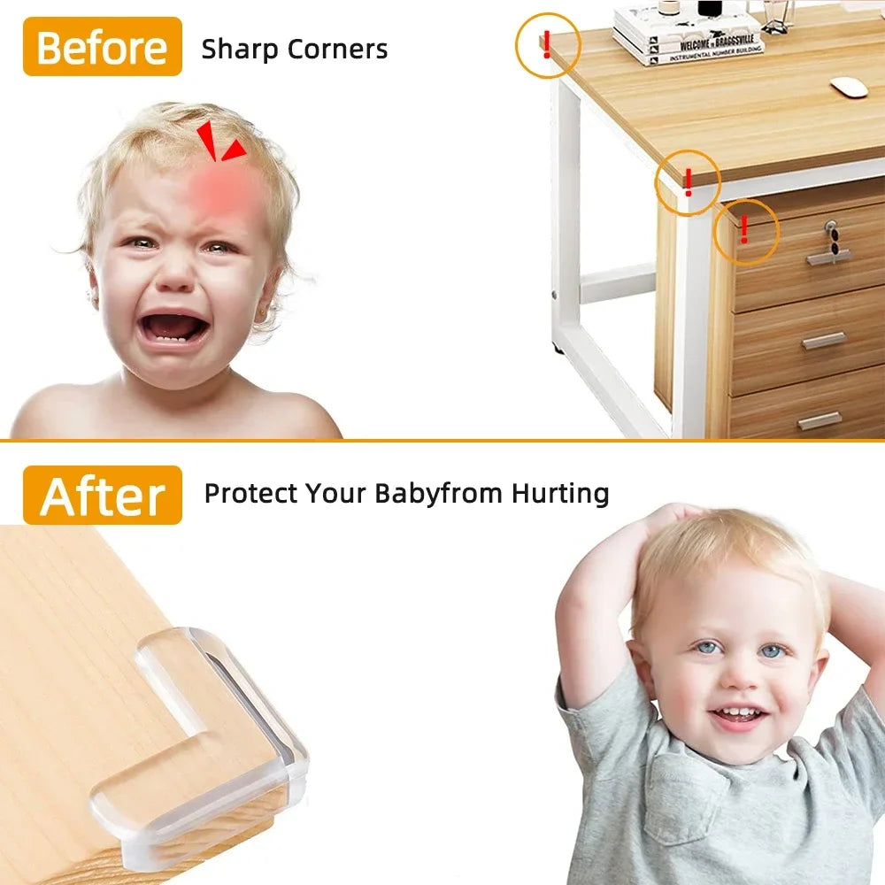 Baby Safety Corner Guards – Clear PVC Furniture Edge Protectors