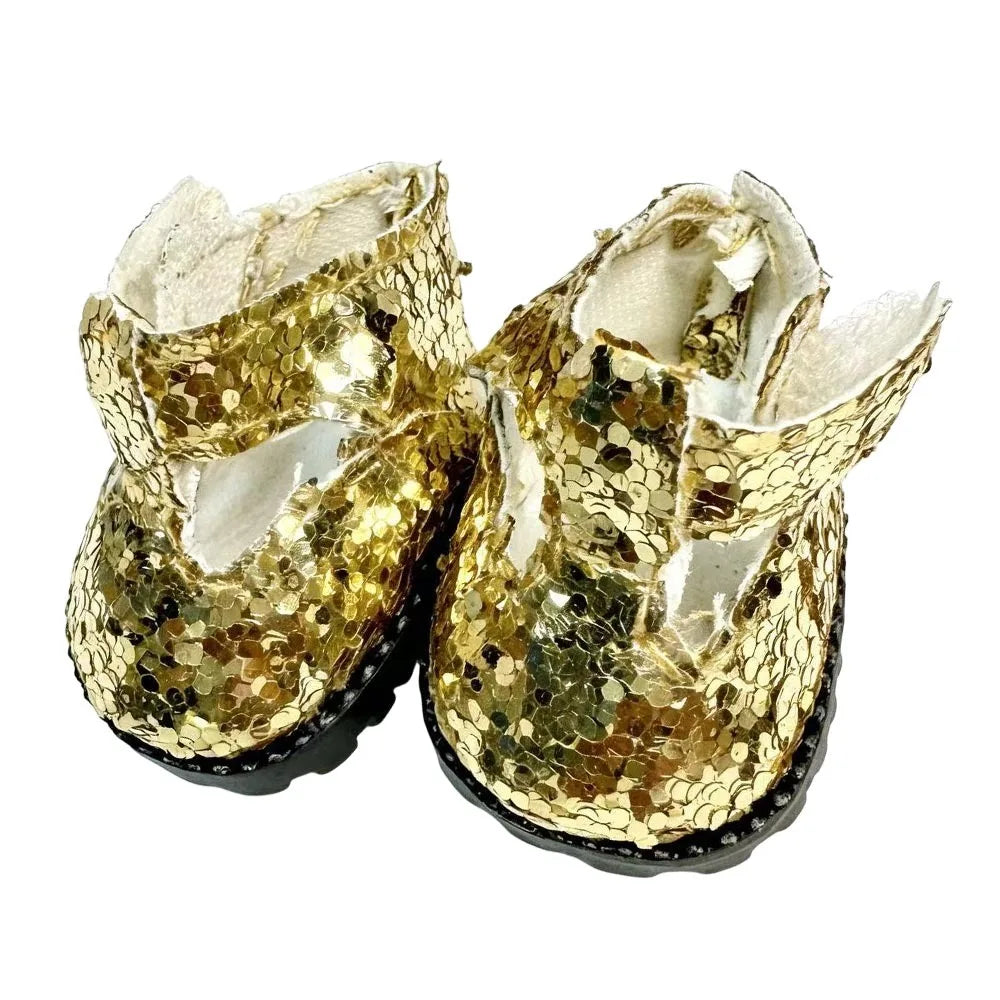 Miniature Sequin Doll Shoes 3.5cm | 1/6 Scale Dress-Up Gift