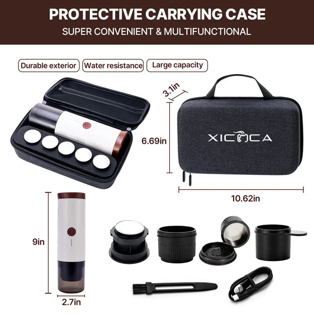 DUTRIEUX Portable Espresso Maker – USB Battery Capsule Coffee