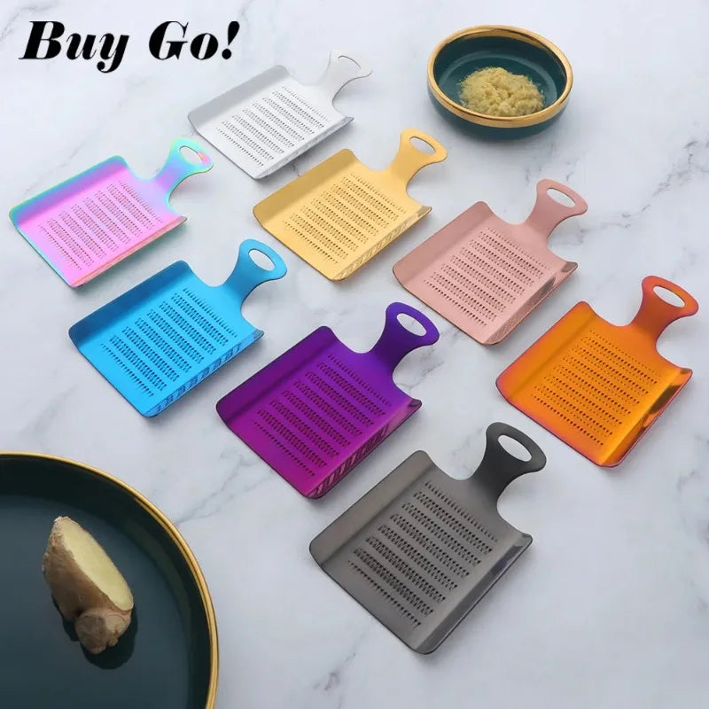 Stainless Steel Ginger Grater & Garlic Grinder Kitchen Tool