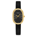 Timetti Women's Retro Square Quartz Watch | Leather Strap
