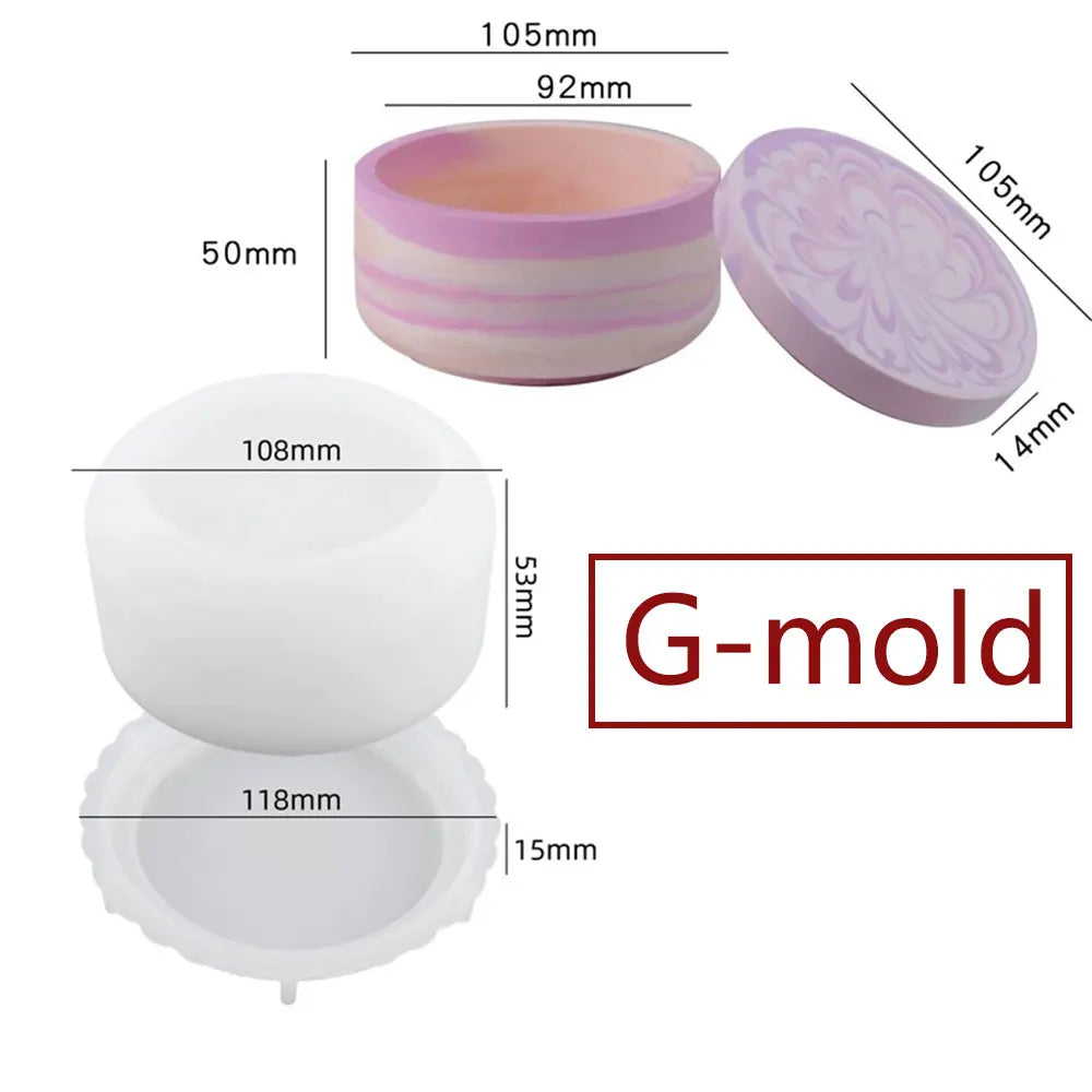 Silicone Lava Jar Mold – DIY Candle, Planter & Resin Casting