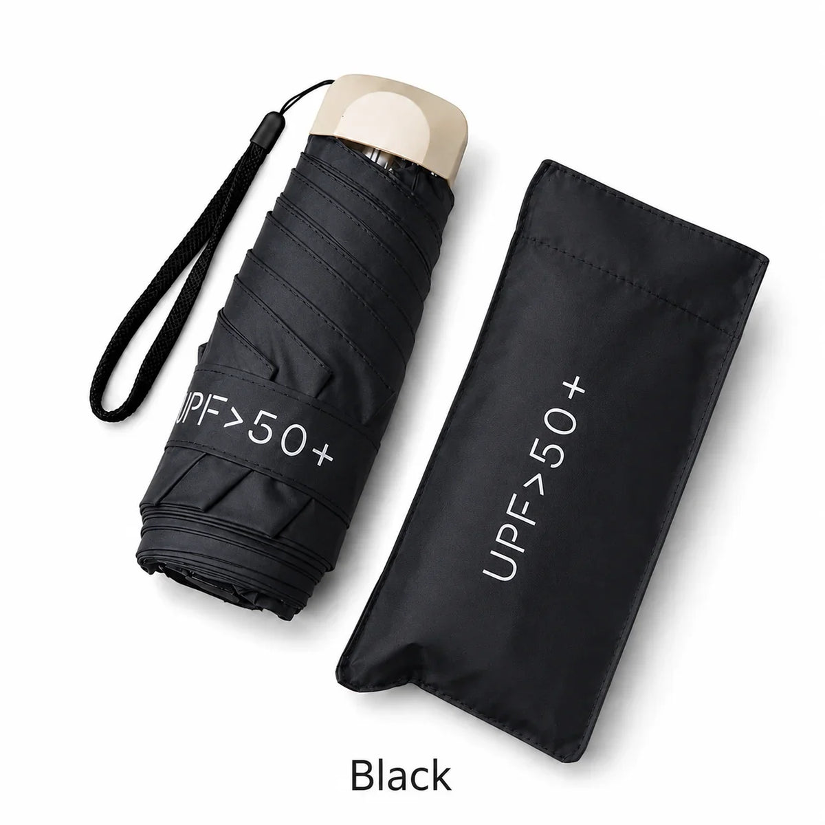 Nixie UPF50 Mini 5-Fold Portable Umbrella – Sun & Rain Parasol