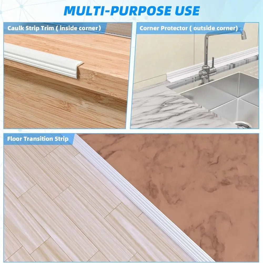 Self-Adhesive Wall Corner Protector – 1m Flexible Trim Strip