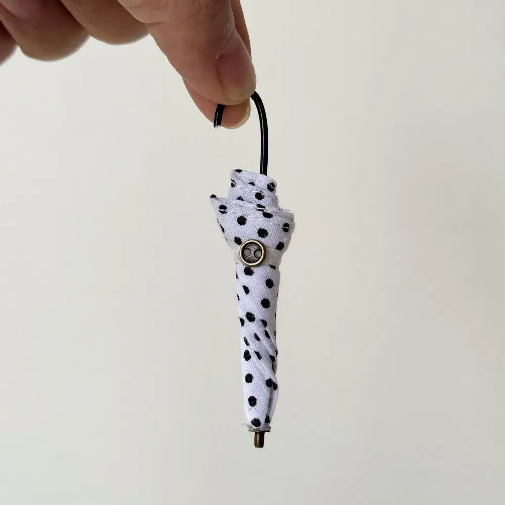 Polka Dot Mini Umbrella 5cm – BJD Doll Decoration Prop