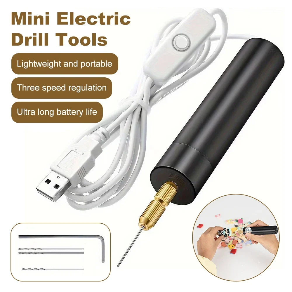 Aideepen Mini Electric Drill – Jewelry & DIY Craft Carving Tool