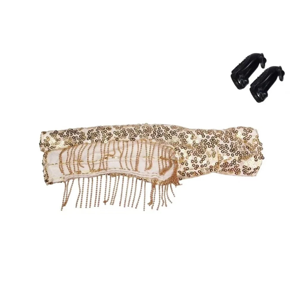 Sequin Evening Gown & Heels Set for 30cm Fashion Dolls