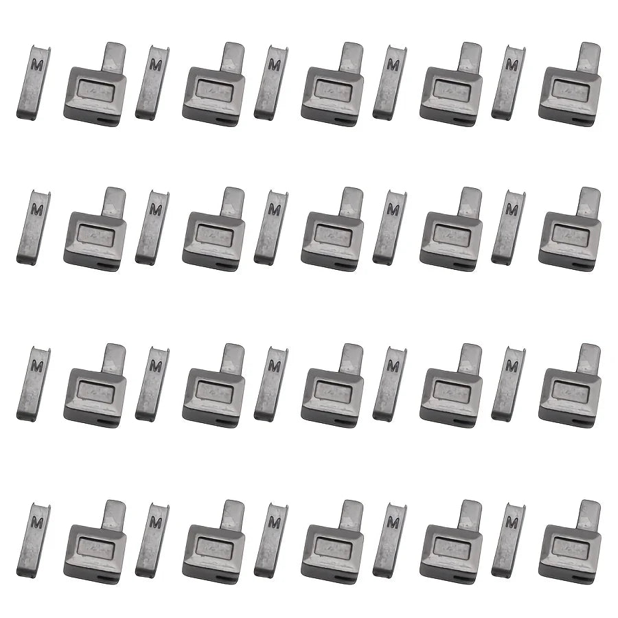 20-Piece Metal Zipper Sliders – Gold Silver Bronze Black #5