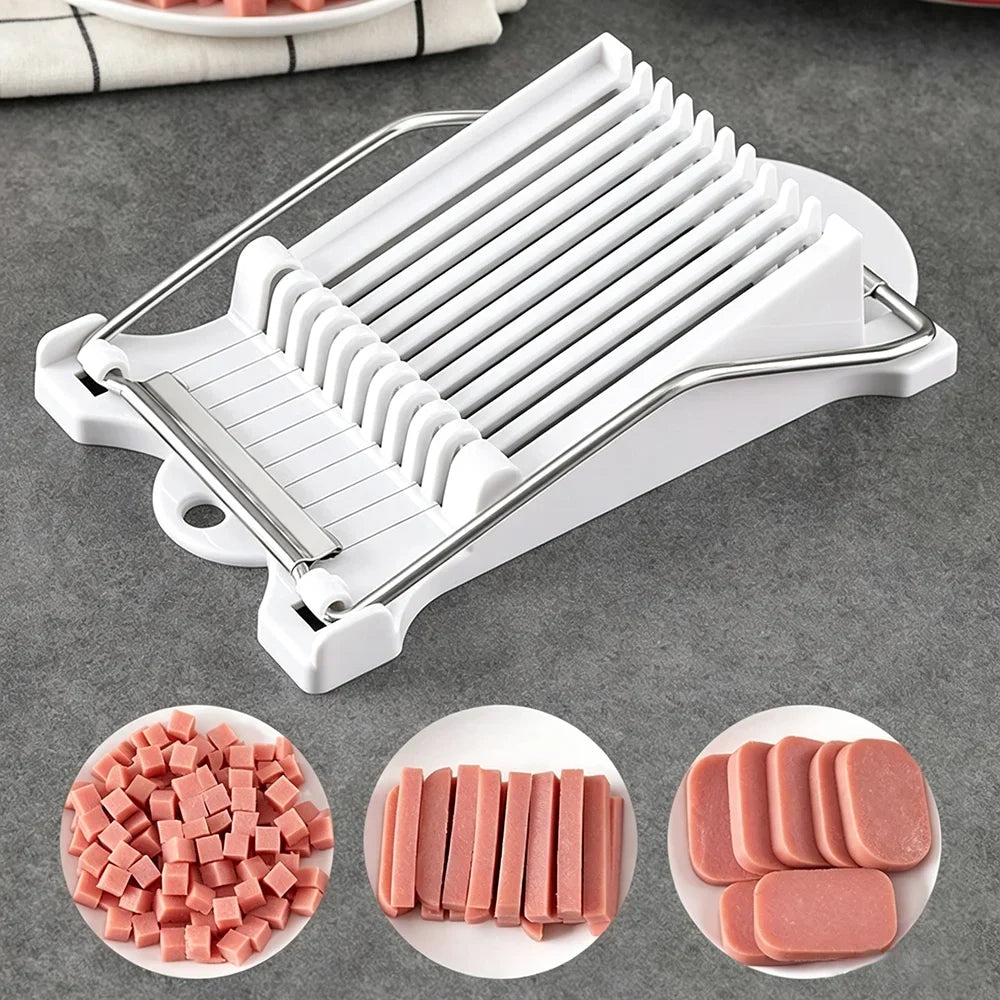 Stainless Steel Manual Wire Slicer – 10 Wires, Adjustable Thickness