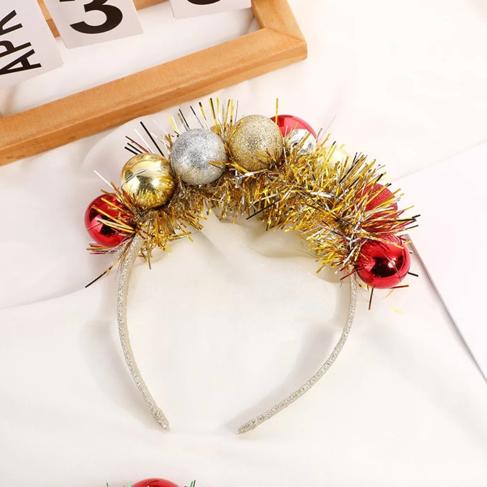 Christmas Colorful Ball Headband – Festive Holiday Hair Accessory