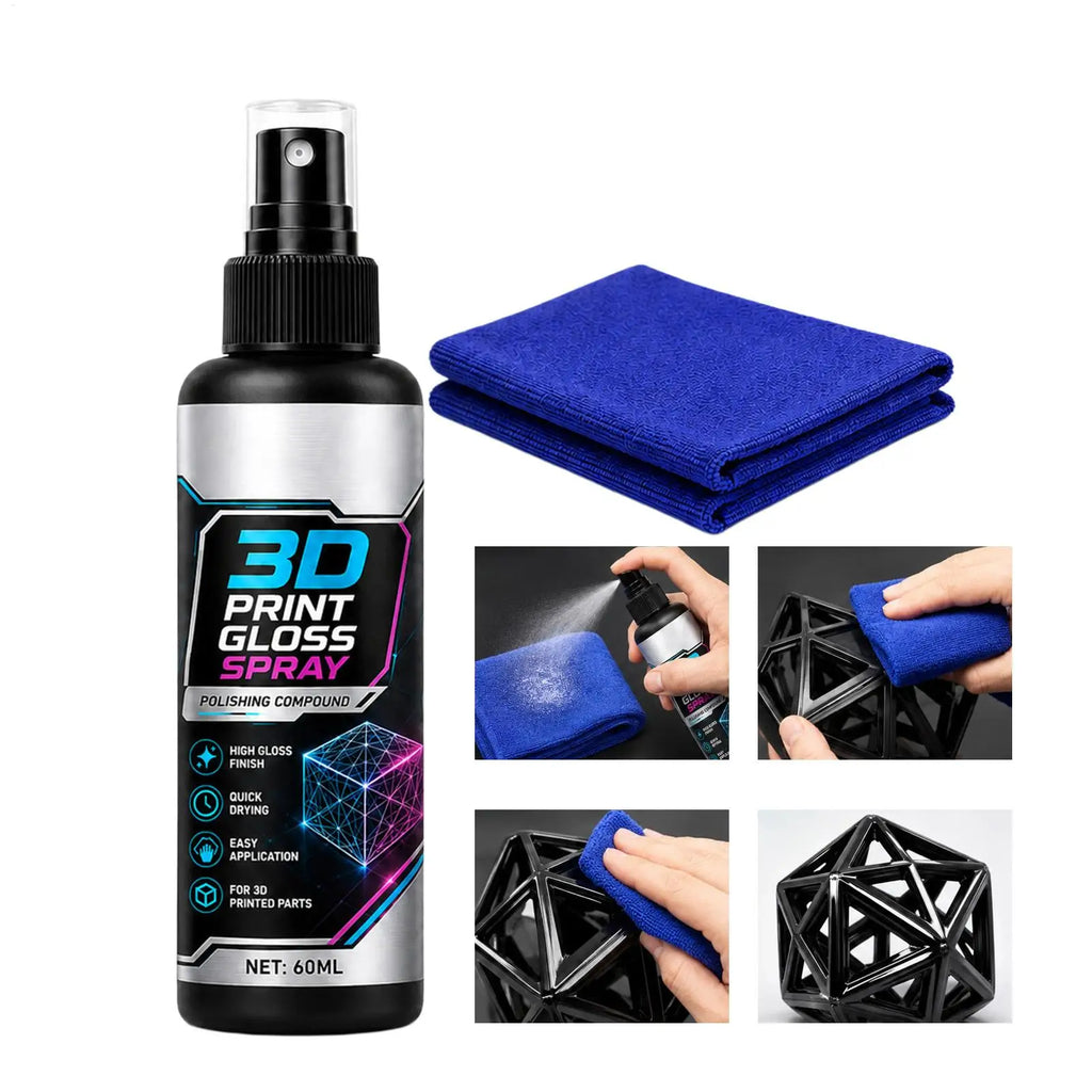 3D Print Gloss Spray – Fast-Drying Brightening Coating 60ml