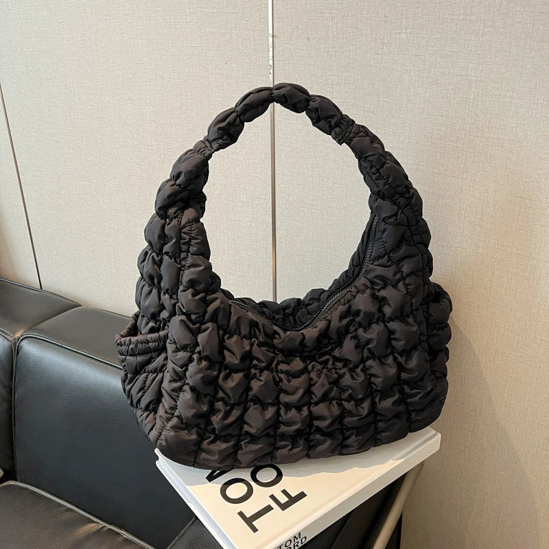 Puff Pleated Cloud Bag – Women's Large Crossbody Shoulder Bag