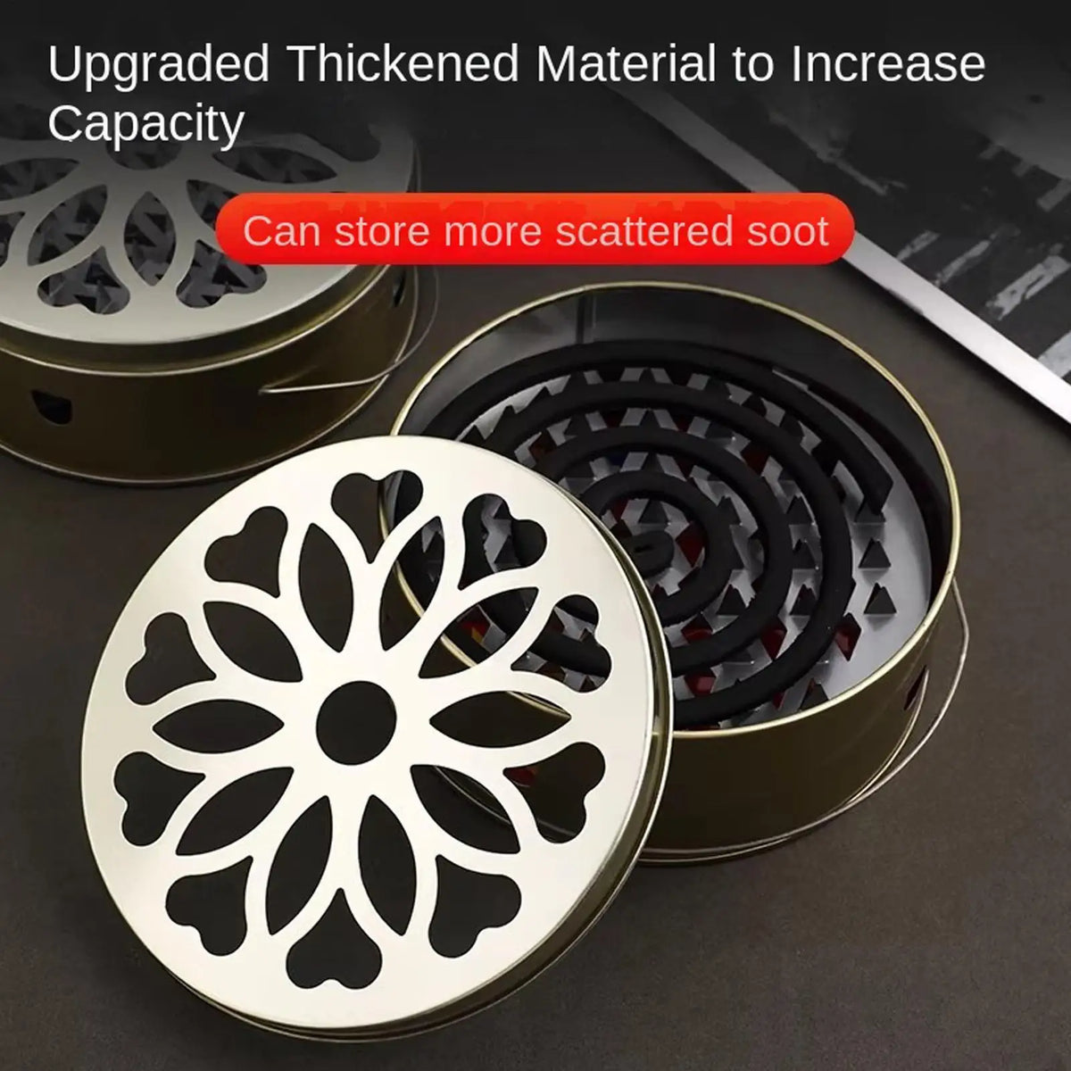 Stainless Steel Coil Incense Holder Box – Indoor & Outdoor