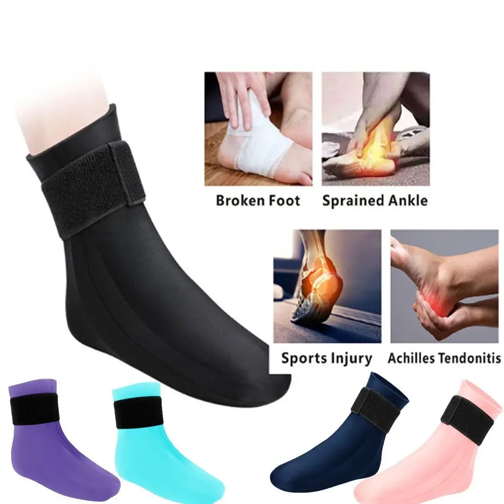 Hot Cold Gel Compression Therapy Socks – Reusable Foot Wrap