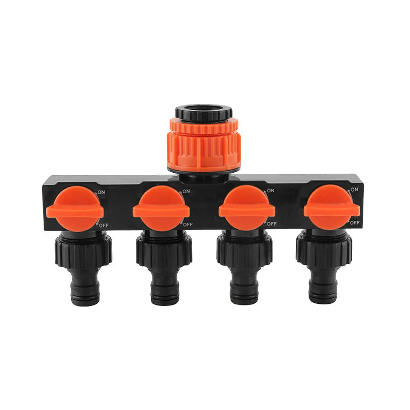 4-Way Garden Hose Splitter | Faucet Diverter 4 Port Tap