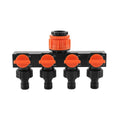 4-Way Garden Hose Splitter | Faucet Diverter 4 Port Tap