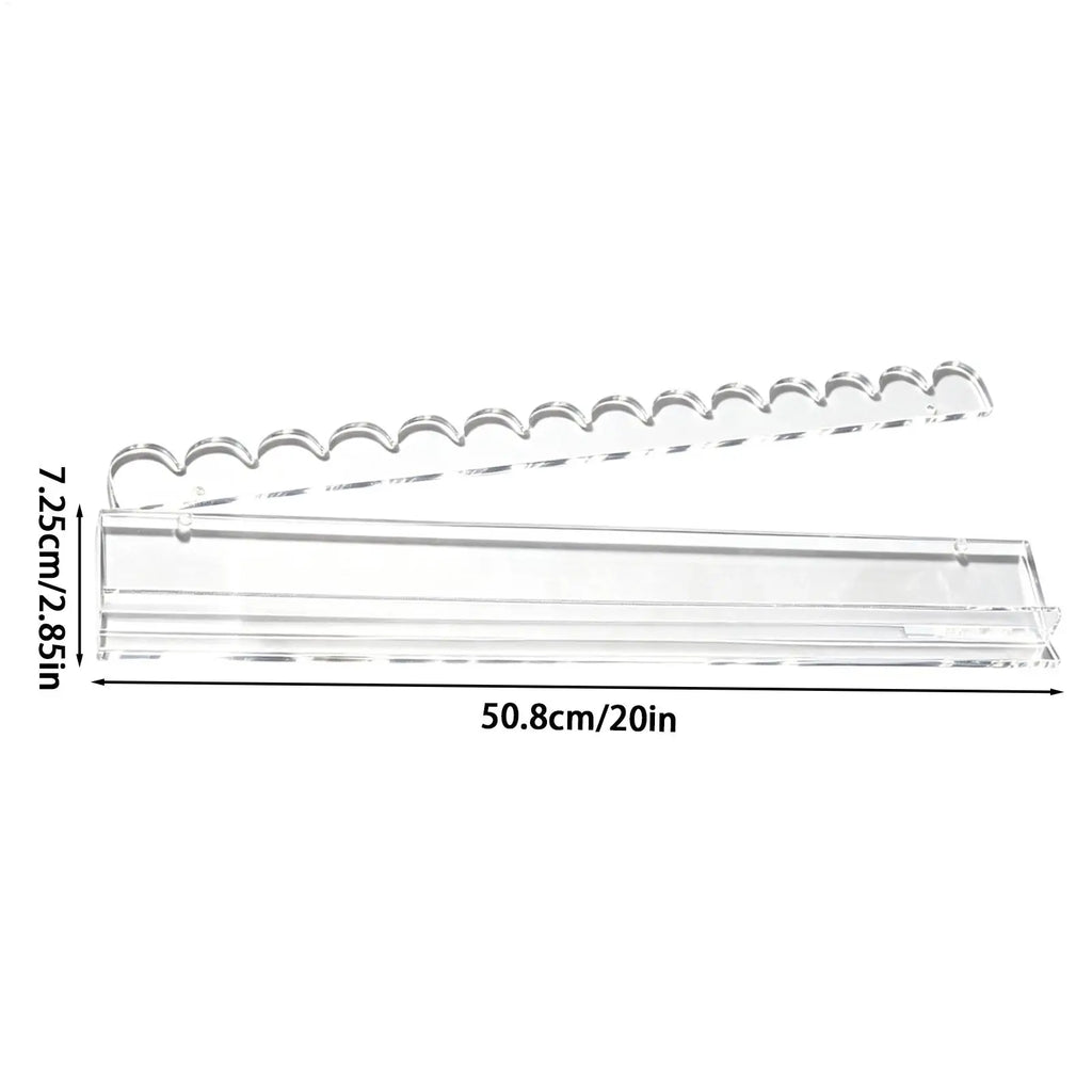 Acrylic Magnetic Mahjong Rack with Pusher – 20-Inch Game Tray