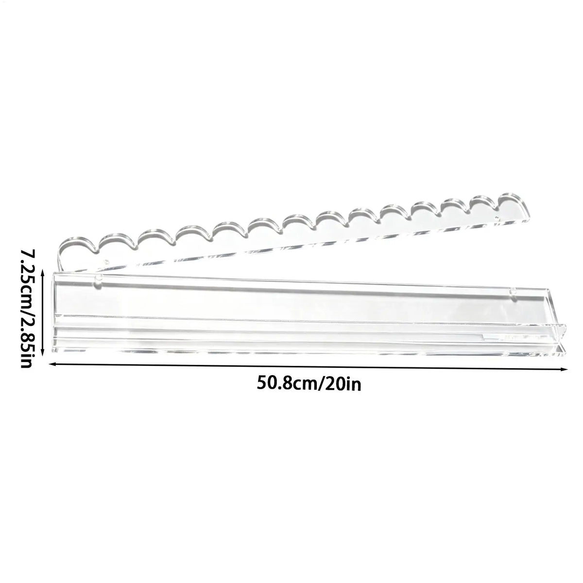 Acrylic Magnetic Mahjong Rack with Pusher – 20-Inch Game Tray