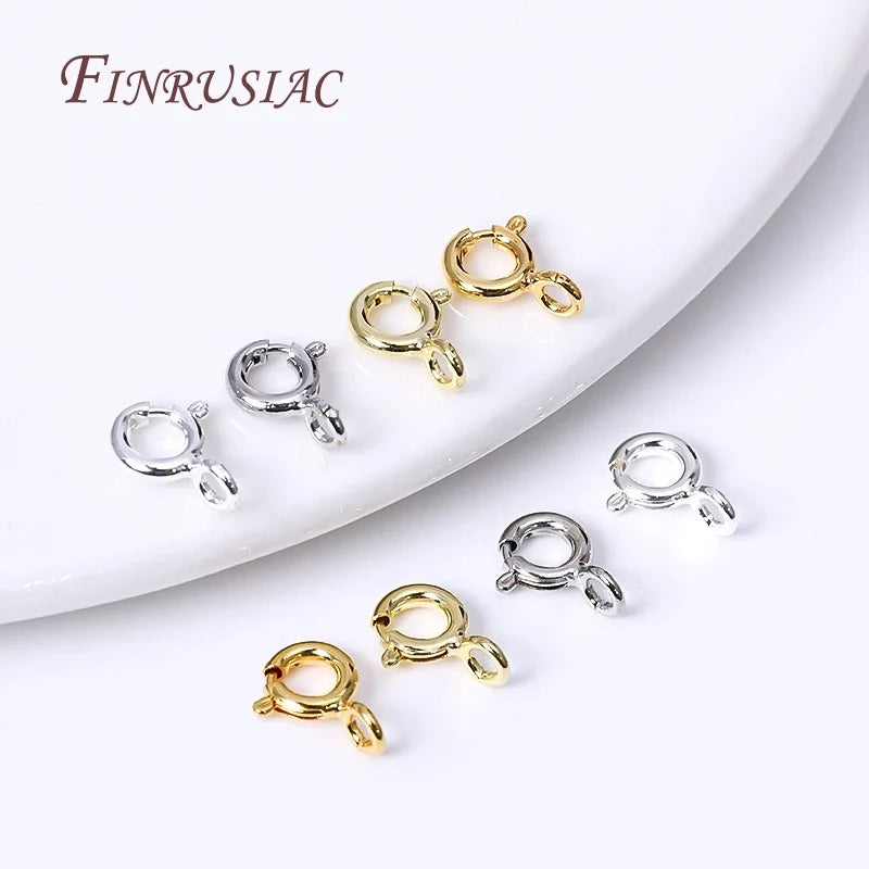 14K/18K Gold Plated Crimp Beads & Clasp Connectors | DIY Jewelry