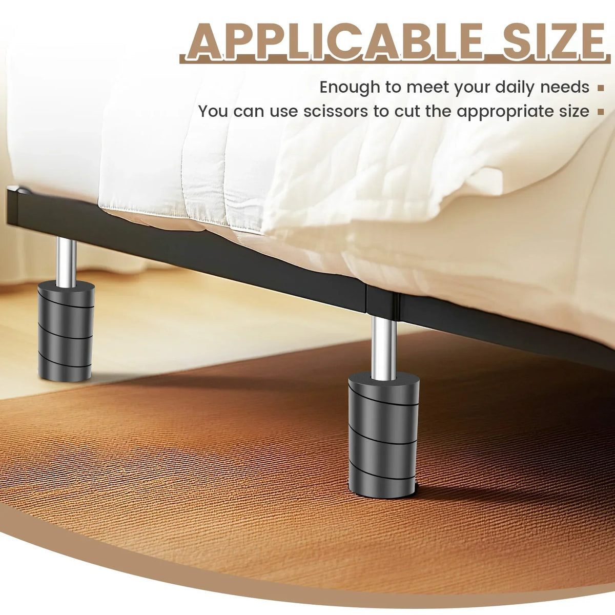 4-Pack EPDM Rubber Furniture Leg Covers – Non-Slip Protectors