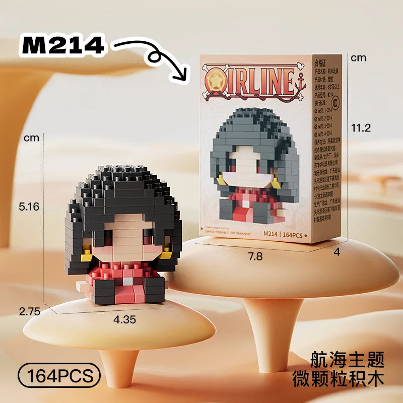 One Piece Anime Mini Block Figures – 20 Styles | 3D Assembly Toy