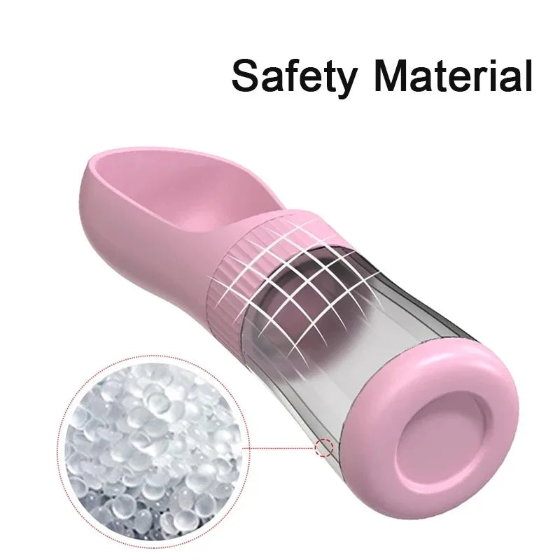 Portable Dog & Cat Water Bottle with Food Compartment