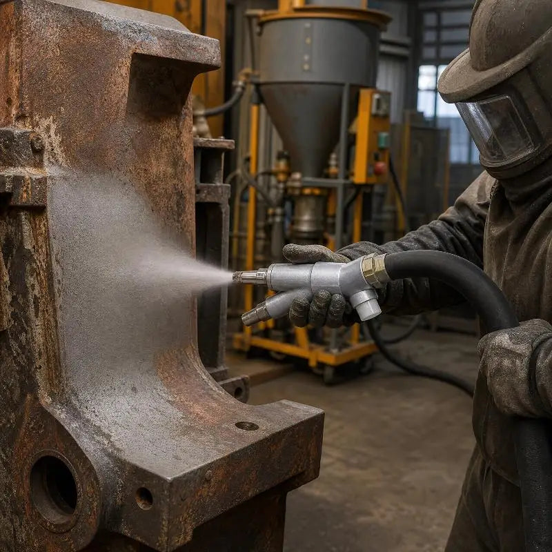 B1 B2 Wear-Resistant Sandblasting Head for Box Sandblasters