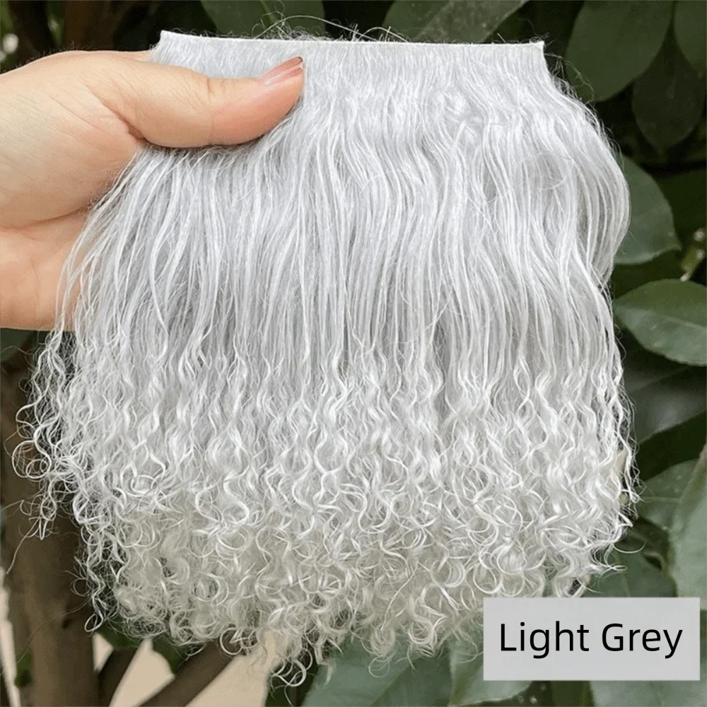 Mohair Lamb Wool Curly Hair Weft – DIY Doll Wig Extensions