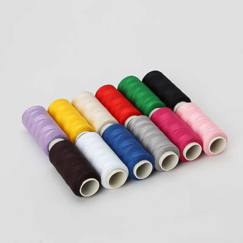 12-Color Polyester Embroidery Thread Set – Sewing & Crafts