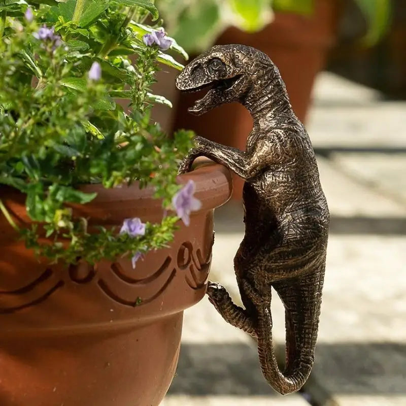 Resin Climbing Dinosaur Ornament – Garden & Patio Décor