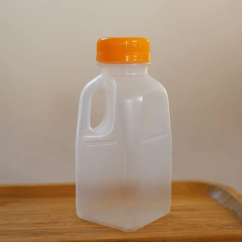 Transparent Kids Water Bottle 320ml BPA-Free Plastic with Lid