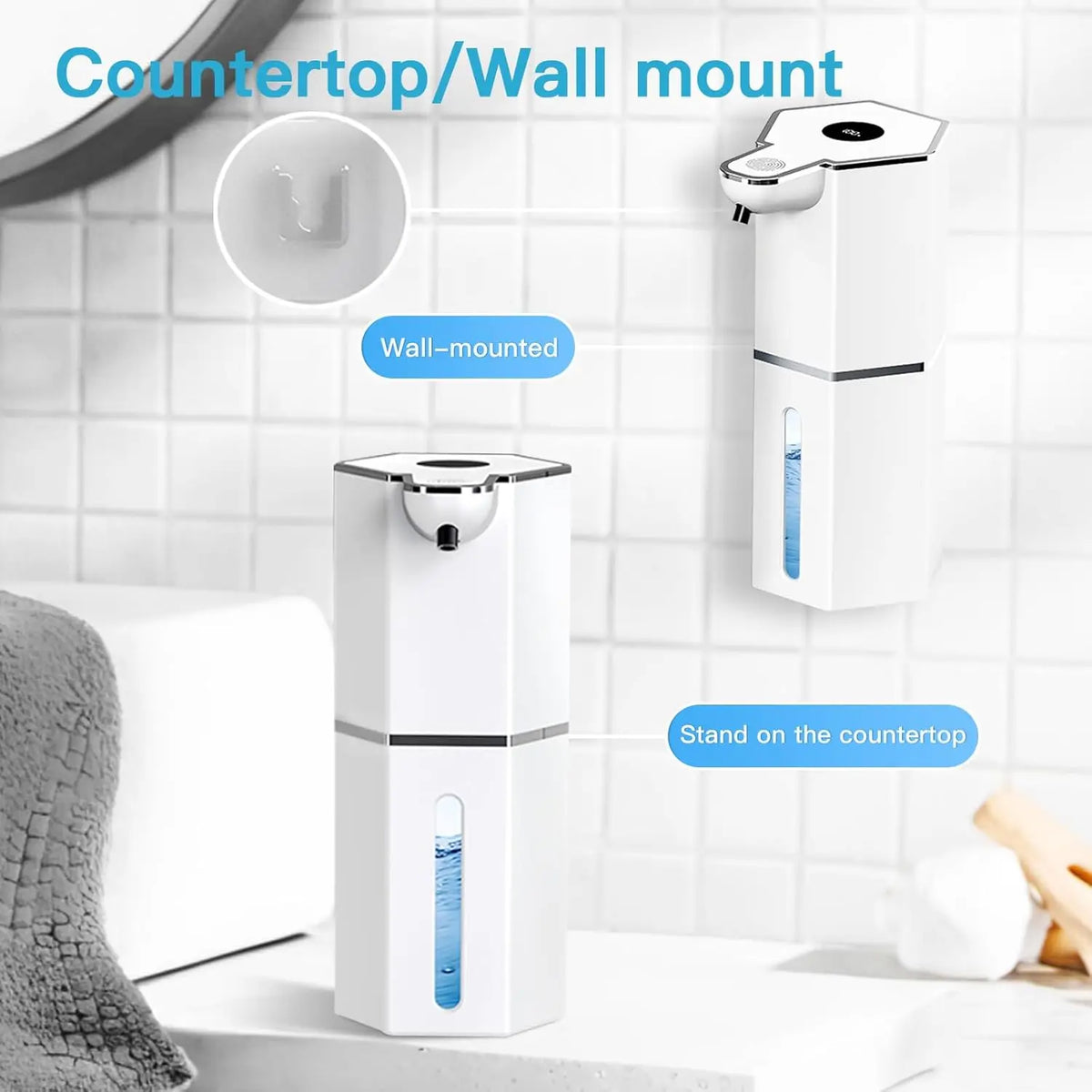 DUTRIEUX Touchless Foaming Soap Dispenser USB Wall Mount 360ml