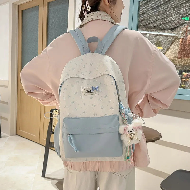 Korean Mori Style Backpack – Cute Lightweight Large Capacity