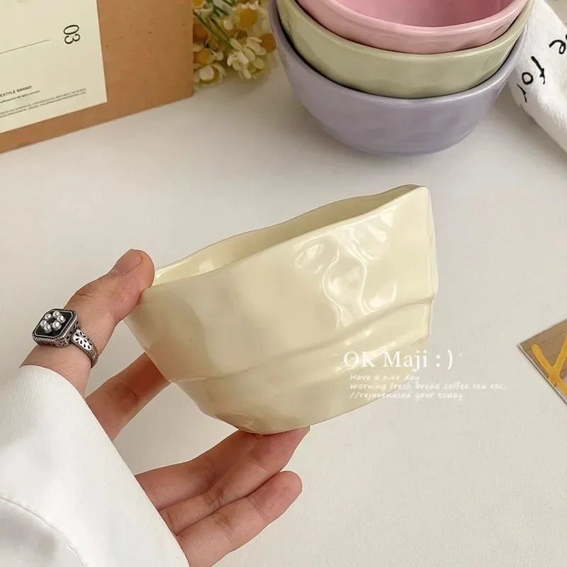 Cute Ceramic Bowl – Nordic Rice, Salad & Breakfast Bowl