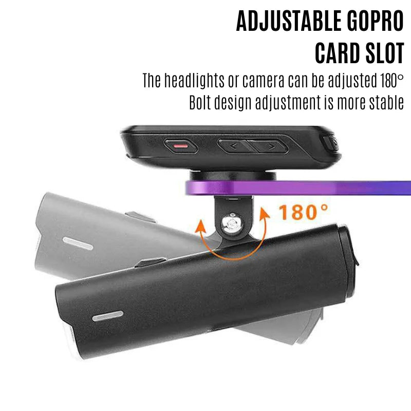 BUCKLOS Aluminum Bike Computer & Headlight Bracket Mount
