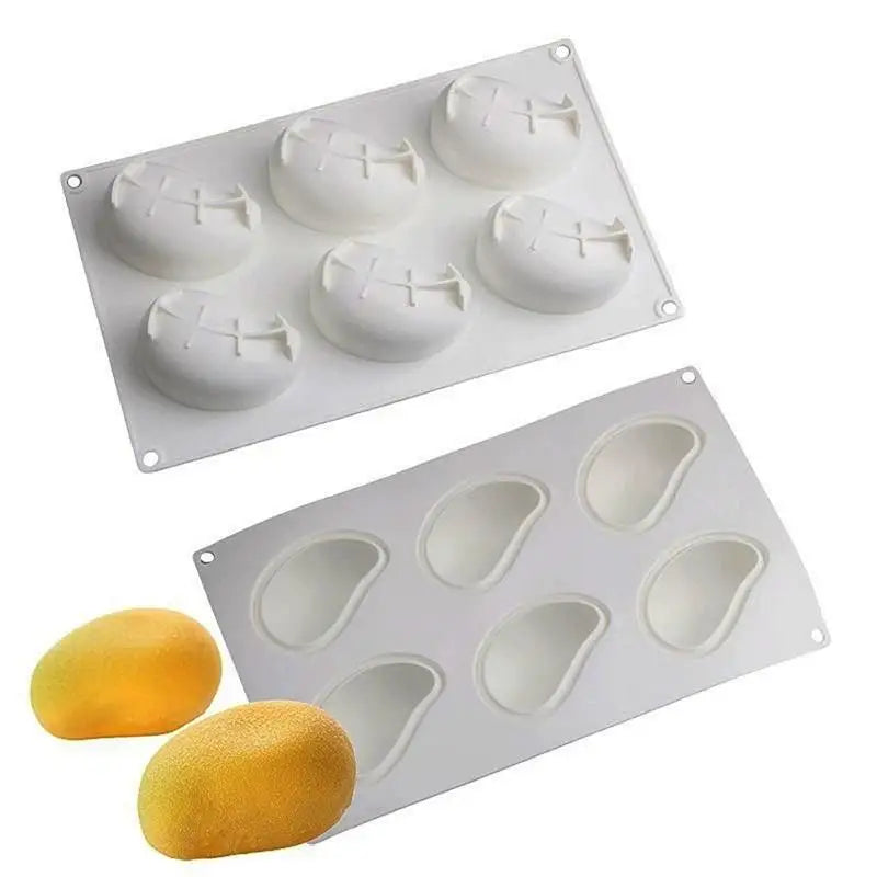 Mango Silicone Cake Mold – Flexible Mousse & Dessert Baking Tray