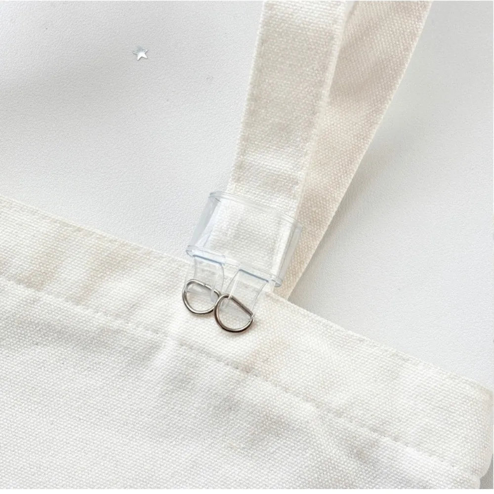 2pcs Transparent PVC Bag Strap Extension Buckle Clip