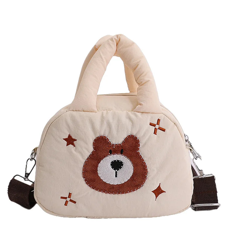 Korean Cute Bear Cartoon Crossbody Bag for Girls | K-Style