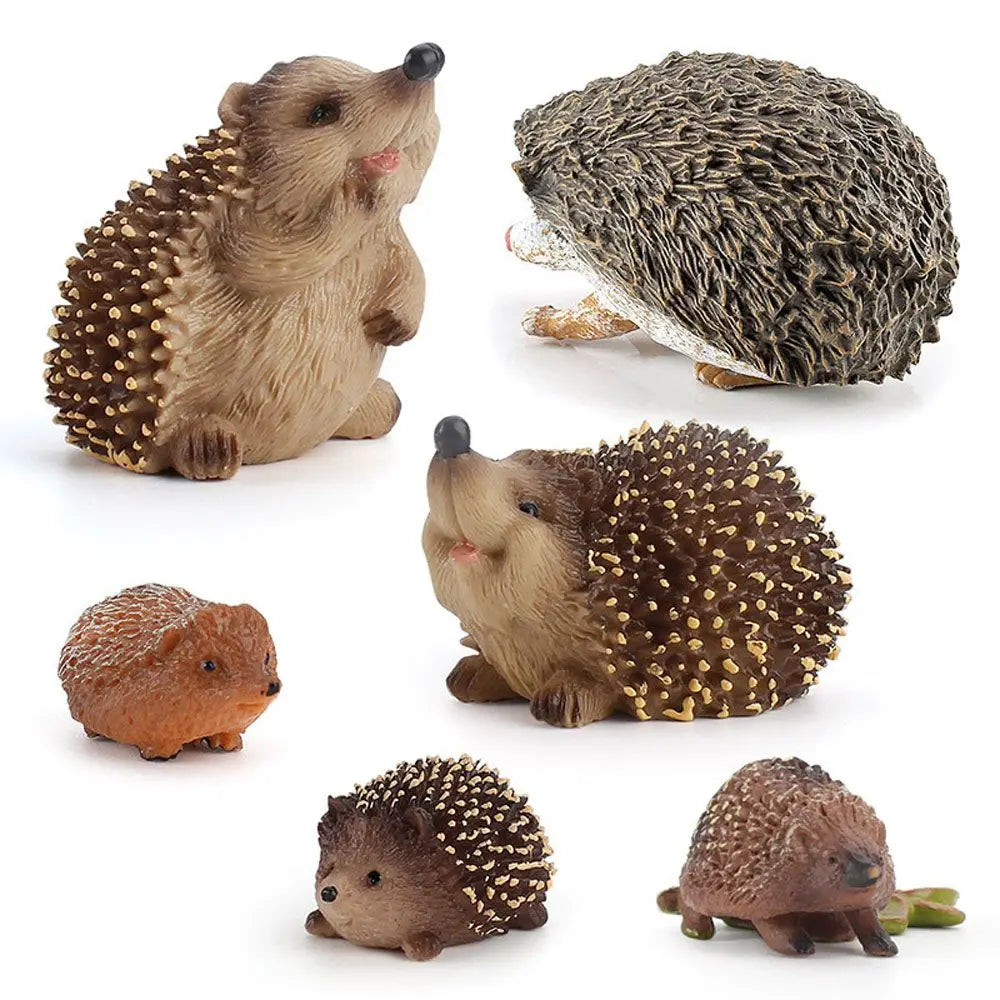 Hedgehog Animal Figurine – Miniature Wildlife Toy & Home Decor