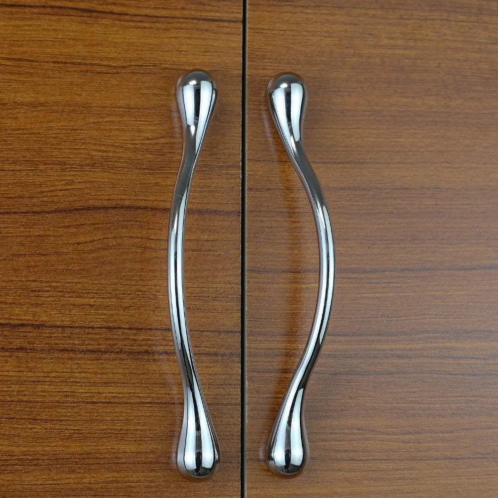 Retro Zinc Alloy Cabinet Handles French Style Gold Silver Pull