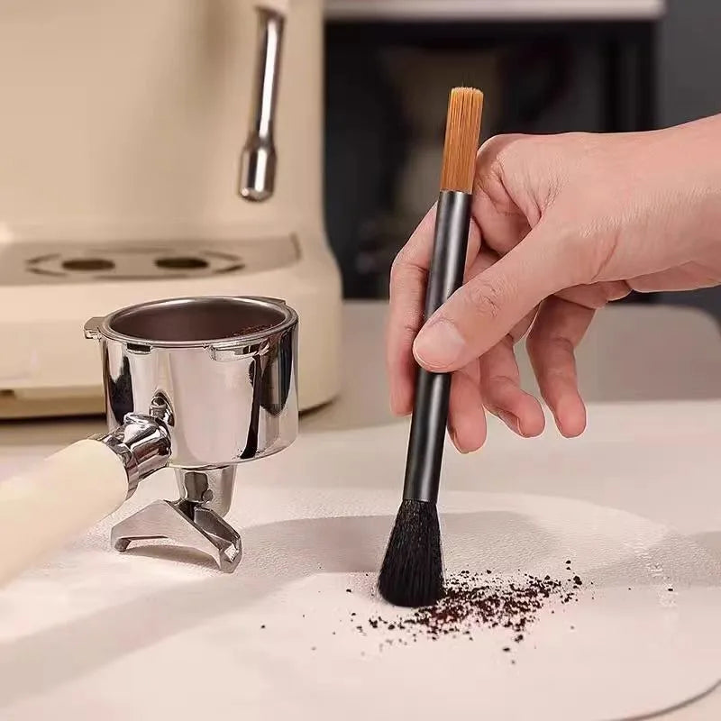 Double-Head Coffee Cleaning Brush – Grinder & Machine Tool